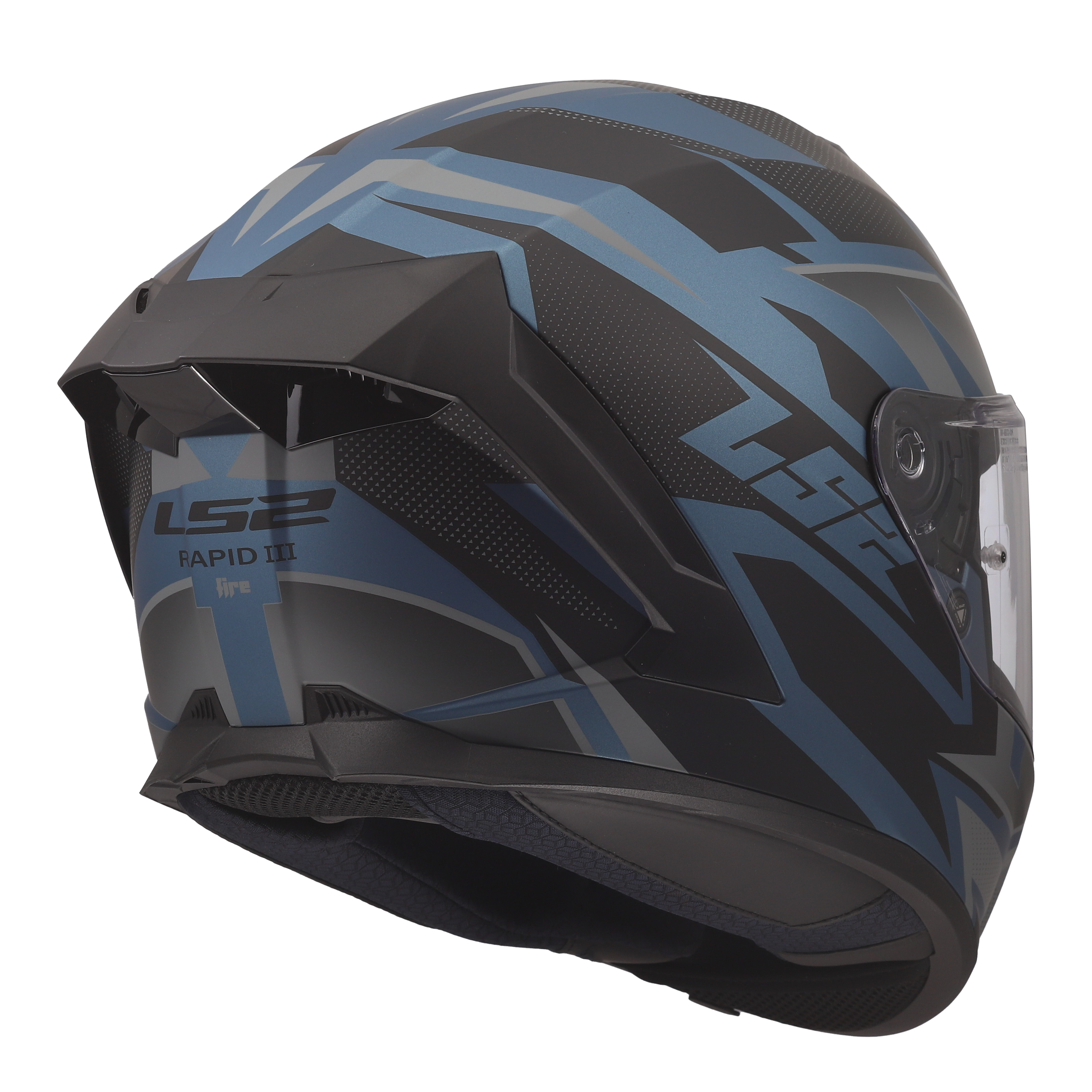 LS2 FF820 RAPID III XTREM BLACK BLUE PETROL   1682